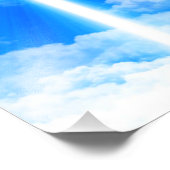 Cross of Light Jesus Christ Customizable Christian Fotodruck (Ecke)