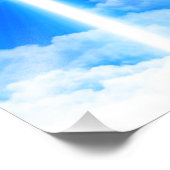 Cross of Light Jesus Christ Customizable Christian Fotodruck (Ecke)