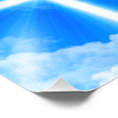 Cross of Light Jesus Christ Customizable Christian Fotodruck (Ecke)