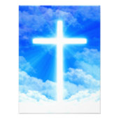 Cross of Light Jesus Christ Customizable Christian Fotodruck (Vorne)