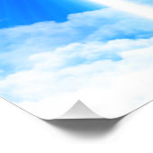 Cross of Light Jesus Christ Customizable Christian Fotodruck (Ecke)