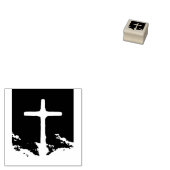 Cross of Light Jesus Christ Customizable Christian Gummistempel (Stempel)
