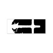Cross of Light Jesus Christ Customizable Christian Gummistempel (Prägung)