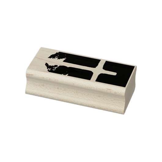 Cross of Light Jesus Christ Customizable Christian Gummistempel (Stempel)
