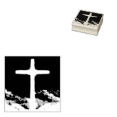 Cross of Light Jesus Christ Customizable Christian Gummistempel (Stempel)