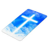 Cross of Light Jesus Christ Customizable Christian Magnet (Linke Seite)