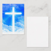 Cross of Light Jesus Christ Customizable Christian Mitteilungskarte (Vorne/Hinten)