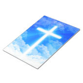 Cross of Light Jesus Christ Customizable Christian Notizblock (angewinkelt)