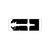 Cross of Light Jesus Christ Customizable Christian Permastempel (Design)