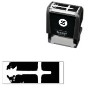 Cross of Light Jesus Christ Customizable Christian Permastempel (Beispiel)