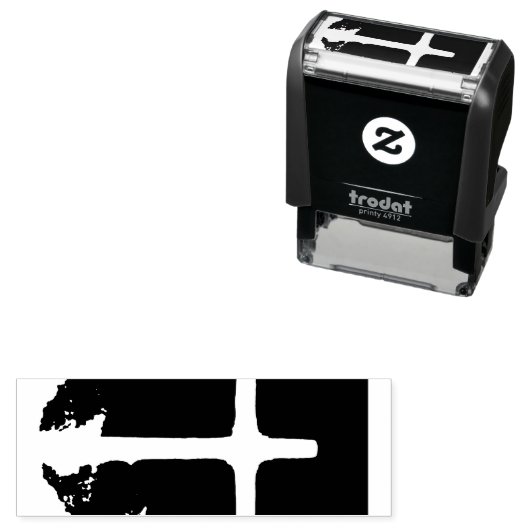 Cross of Light Jesus Christ Customizable Christian Permastempel (Beispiel)