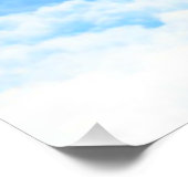 Cross of Light Jesus Christ Customizable Christian Poster (Ecke)