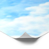 Cross of Light Jesus Christ Customizable Christian Poster (Ecke)