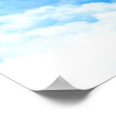 Cross of Light Jesus Christ Customizable Christian Poster (Ecke)