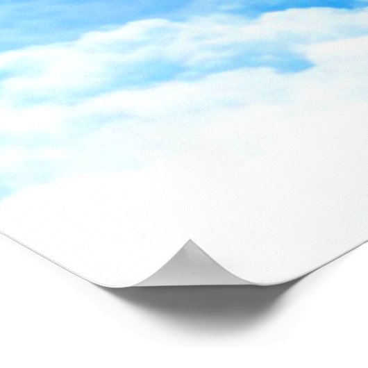 Cross of Light Jesus Christ Customizable Christian Poster (Ecke)