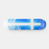 Cross of Light Jesus Christ Customizable Christian Skateboard (Horizontal)