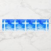 Cross of Light Jesus Christ Customizable Christian Wasserflaschenetikett (Einzelnes Label)