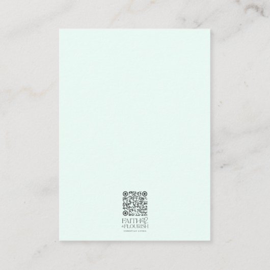 Cross Ombre Sky Clouds Lesezeichen Scripture Bibel Hinweiskarte (Rückseite)