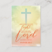 Cross Ombre Sky Clouds Lesezeichen Scripture Bibel Hinweiskarte (Vorderseite)