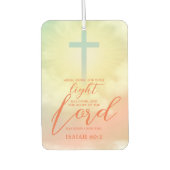 Cross Ombre Sky Clouds Scripture Bibel Autolufterfrischer (Vorderseite)