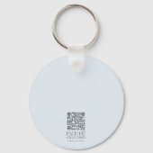 Cross on Water Scripting Dark Blue Personalisiert Schlüsselanhänger (Rückseite)