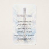 Cross Poem Photo Funeral Memorial Prayer Card (Vorderseite)