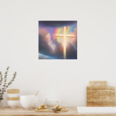 Cross & Rainbow Poster (Küche)