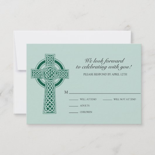 Cross-RVSP-Karte RSVP Karte (Vorderseite)