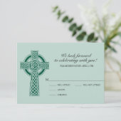 Cross-RVSP-Karte RSVP Karte (Stehend Vorderseite)