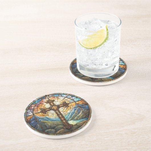 Cross Sandstone Untersetzer (Seite)