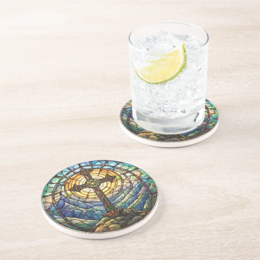 Cross Sandstone Untersetzer (Seite)