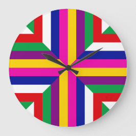 Cross-section of a Star - Magenta/Yellow-Balanced  Große Wanduhr