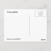 Cross Spider 132 ~ Postkarte (Rückseite)