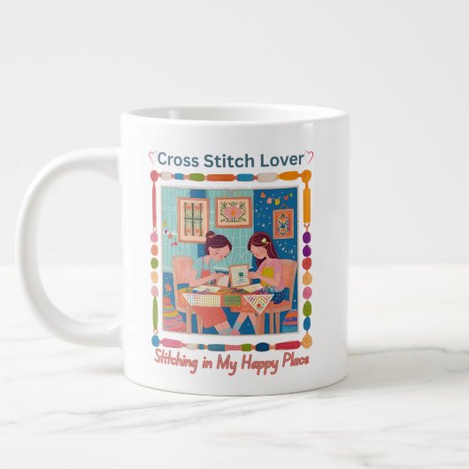 Cross Stitch Buddy Jumbo-Tasse (Links)