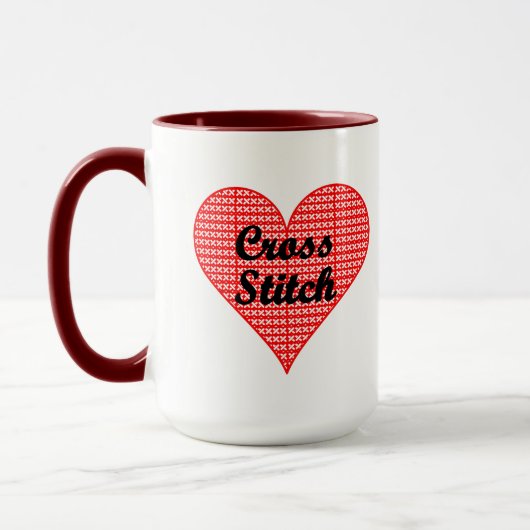 Cross Stitch Herz Tasse (Links)