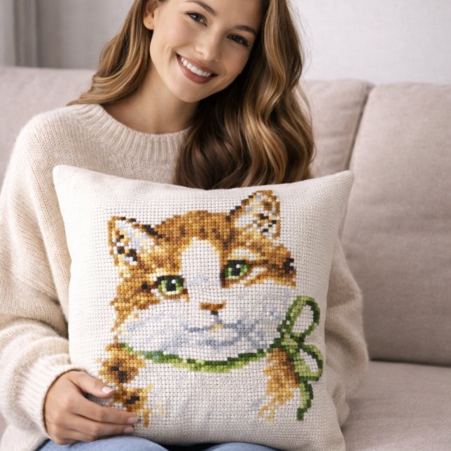 Cross Stitch Kitten  Kissen (Von Creator hochgeladen)