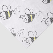 Cross Stitch Muster Niedliche BienenBaby-Dusche Seidenpapier (Detail)