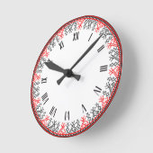 Cross-stitch Runde Wanduhr (Winkel)