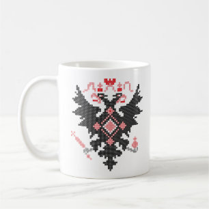 Cross-Stitch Russischer Doppeladler Kaffeetasse