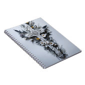 cross tattoo flower 16 notizblock (Rechte Seite)