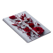 cross tattoo flower 18 notizblock (Rechte Seite)