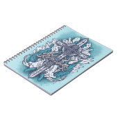 cross tattoo flower 19 notizblock (Linke Seite)