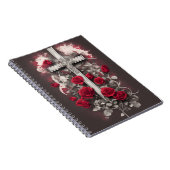 cross tattoo flower 1 notizblock (Rechte Seite)