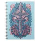 cross tattoo flower 23 notizblock (Vorderseite)