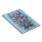 cross tattoo flower 24 notizblock (Rechte Seite)