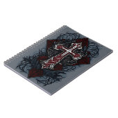 cross tattoo flower 28 notizblock (Linke Seite)