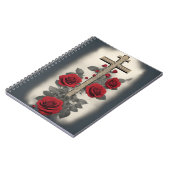 cross tattoo flower 5 notizblock (Linke Seite)