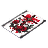 cross tattoo flower 7 notizblock (Linke Seite)