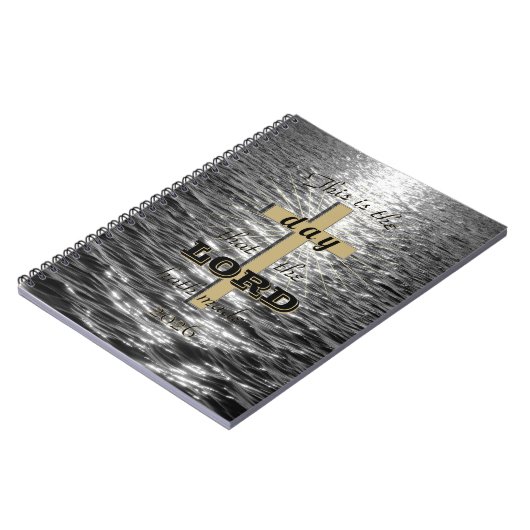 Cross This day the Lord hath made spiral notebook Notizblock (Linke Seite)