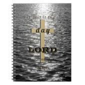 Cross This day the Lord hath made spiral notebook Notizblock (Vorderseite)